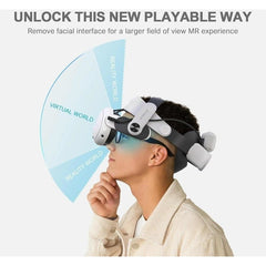 Meta Quest 3 Vr Head Strap With Dual Batteries