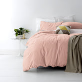 European Blush Vintage Washed Cotton Quilt Cover Set by Park Avenue