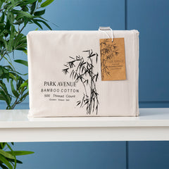 500 TC Split Queen Bamboo Cotton sheet set by Park Avenue