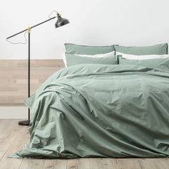 Lorimer 300TC Stone washed Forest Quilt Cover set by Renee Taylor