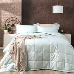 Sage Mosaic 500 TC Cotton Jacquard Comforter Set by Ddecor Home