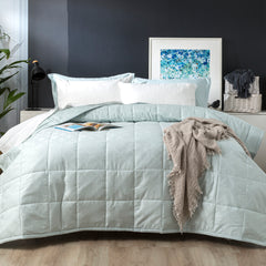 Sage Josephine 500 TC Cotton Jacquard Comforter Set by Ddecor Home