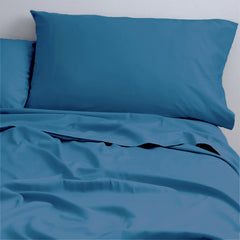 500 Thread Count Blue Natural Cotton Sheet Set by Park Avenue