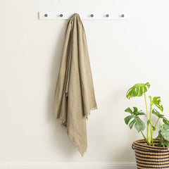 Cavallo Stone washed 100% Linen Throw by Renee Taylor