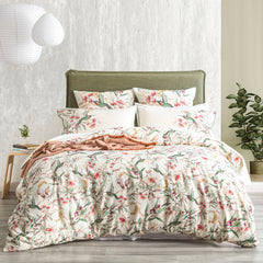 Cavallo Bushland French Linen Printed Quilt cover set by Renee Taylor