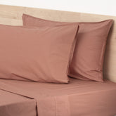 Helena Vintage Stone washed Redwood Sheet Set by Renee Taylor