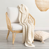 Lenni 100% Cotton Knitted Throw by Renee Taylor