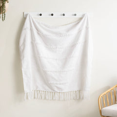 Cambridge Cotton Slub Tufted Throw by Renee Taylor