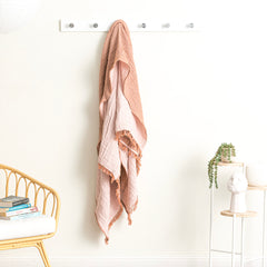 Dreamy Vintage Washed Yarn Dyed Textured Cotton Throw by Renee Taylor