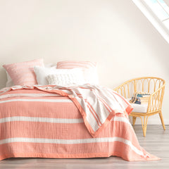 Brighton Mystic Washed Cotton Yarn Dyed Textured Blanket by Renee Taylor