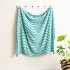 Wave Cotton Chenille Vintage Washed Tufted Throw by Renee Taylor