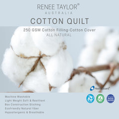 Premium Light Weight All Cotton Quilt by Renee Taylor
