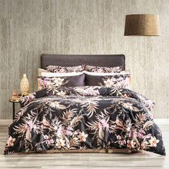 300 TC Grevillea Onyx Cotton Reversible Quilt cover sets by Renee Taylor