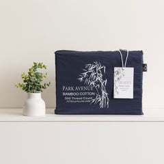 500 Thread Count Indigo Bamboo Cotton Combo Set by Park Avenue