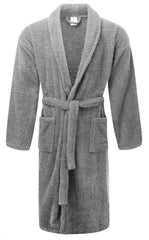 Chalet Quick Dry Terry Cotton Fossil Bath Robes by Renee Taylor