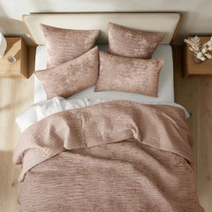 Blake Velvet Coverlet Set Wood by Renee Taylor