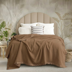 Australian 400 GSM Merino Wool Blanket Wood by Renee Taylor