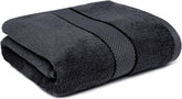 NOUR Signature Bath Towel| GOTS Certified 100% Cotton, 600 GSM | Charcoal Grey