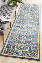 Babylon 209 Navy Runner Rug