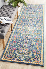 Babylon 209 Navy Runner Rug
