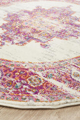 Babylon 211 Pink Round Rug