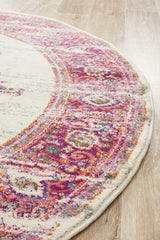 Babylon 211 Pink Round Rug
