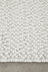 Boucle White Rug