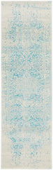 Evoke Glacier White Blue Transitional Rug