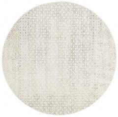 Evoke Diamond Grey Transitional Round Rug