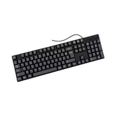 French Letter Keycaps Gaming Keyboard – USB Wired 104-Key Full Size Keyboard for PC & Computer Use