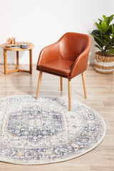 Mayfair Lorissa Blue Round Rug