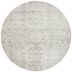 Mirage Zelda Silver Grey Round Rug