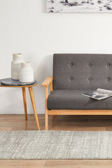 Mirage Ashley Abstract Modern Silver Grey Runner Rug