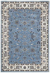 Sydney Collection Classic Rug Sky Blue Border