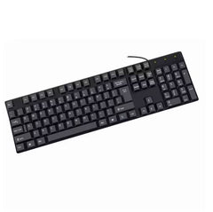 Standard Letter Keycaps Gaming Keyboard – USB Wired 104-Key Full Size Keyboard for PC & Computer Use