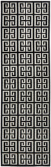 York Brenda Black & Gold Runner Rug