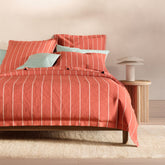 Abbotson Linen Stripe Tailored Quilt Cover Set by Sheridan