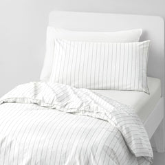 Bayley Stripe Washed Percale Quilt Cover Set by Sheridan
