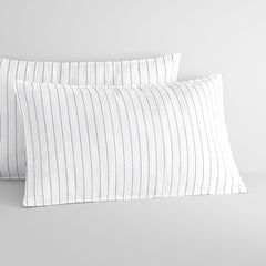 Bayley Stripe Washed Percale Sheet Set by Sheridan