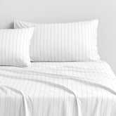 Bayley Stripe Washed Percale Sheet Set by Sheridan