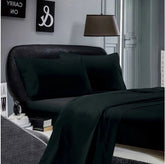 Black 1000TC Ultra Soft Flat & Fitted Sheet Set by Fabric Fantastic
