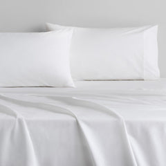 Byren Percale White Pillowcase Pair by Sheridan