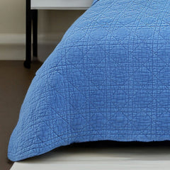 Blue Perennial Bedspread set by Classic Quilts