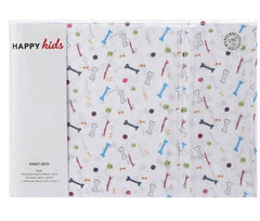 Bones Printed Microfibre Sheet Sets by Happy Kids