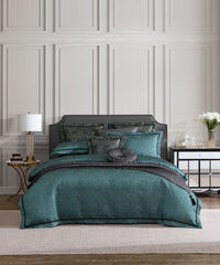 Valencia Emerald Quilt Cover Set by Davinci