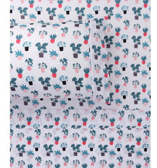 Plant Printed Microfibre Sheet Sets by Happy Kids