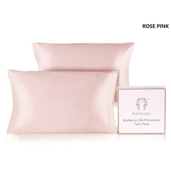 Mulberry Silk Pillowcases Twin Pack by Ramesses