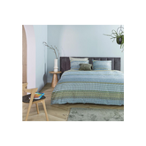 Rhythm Blue Green Cotton Sateen Quilt Cover Sets by Bedding House