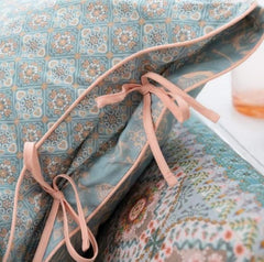 Light Blue Origami Tree Cotton Quilt Cover Set by Pip Studio