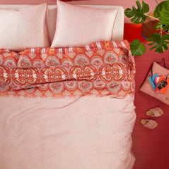 Oilily Line Flower Oilily Cotton Sateen Quilt Cover Sets by Bedding House